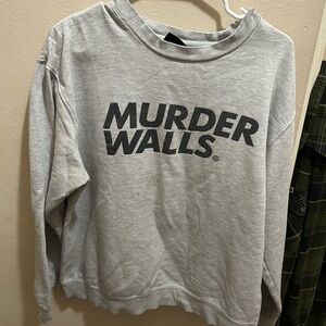 The Seventh Letter Gray 'Murder Walls' Sweatshirt